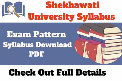 Shekhawati University Syllabus 2023 Download BA/BSc/BEd/MCom/MA Syllabus PDF