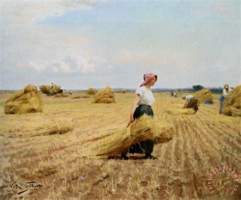 Victor Gabriel Gilbert The Harvest painting - The Harvest print for sale