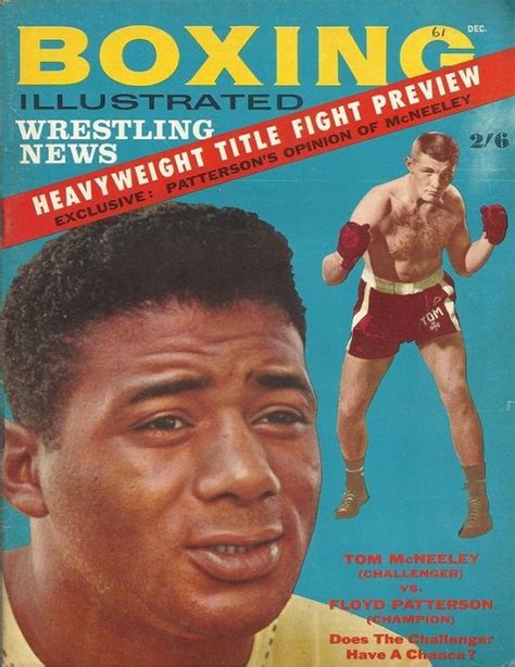 Pin by mike on Other Magazines . | Floyd patterson, Boxing history, Wrestling news