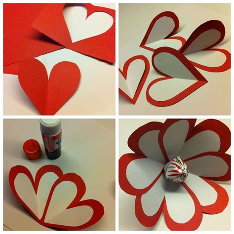 Valentine's day kids crafts - Ideas for Kids: Use paper hearts to make ...