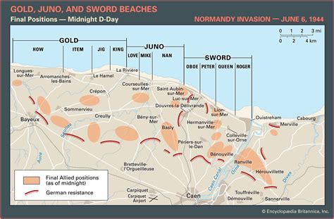 Normandy Landings Map