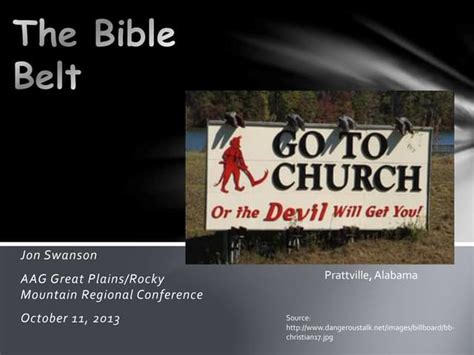 The Bible Belt | PPT