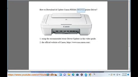 Download & Update Canon PIXMA MG2522 printer Driver for Windows 11/10/8/7 - YouTube