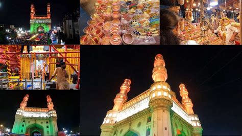 Charminar Night View | Hyderabad | India | Charminar Night Bazar | August 15th Night #charminar ...