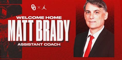 OFFICIAL: Brady named Assistant Basketball Coach at Oklahoma - HoopDirt