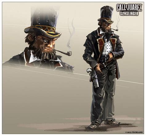 ArtStation - Call of Juarez Gunslinger/ Character art, Wojciech Ostrycharz Rpg Character ...