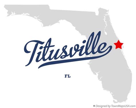 Map of Titusville, FL, Florida