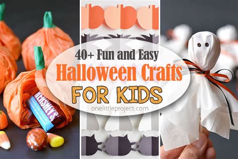 40+ Fun and Easy Halloween Crafts for Kids - One Little Project