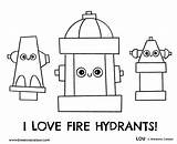 Fire Hydrant Coloring Page sketch template