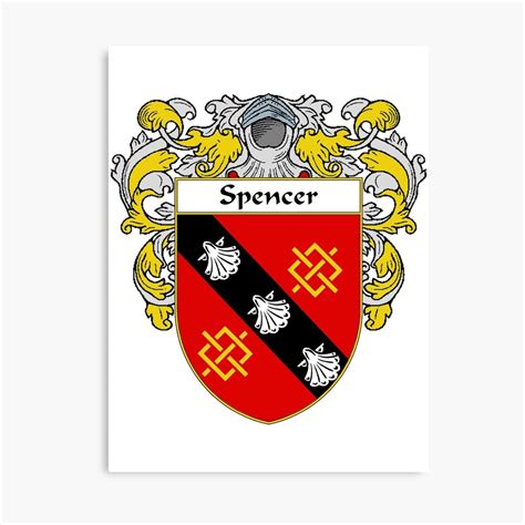 "Spencer Coat of Arms / Spencer Family Crest" Canvas Print by IrishArms ...