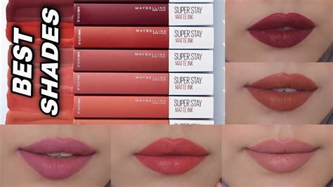 BEST SHADES!! Maybelline Superstay Matte Ink - YouTube