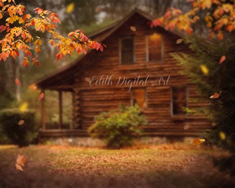 Fall Digital Background Autumn Forest Backdrop Photography - Etsy