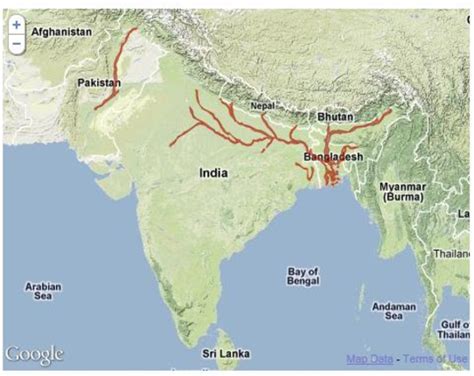 Ganges River Map