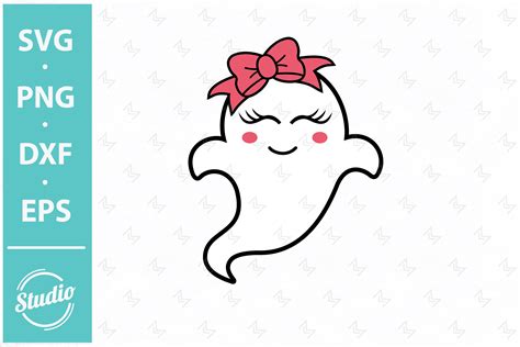 Girl Ghost Svg, Cute Baby Ghost, Ghost Graphic by Design Studio · Creative Fabrica