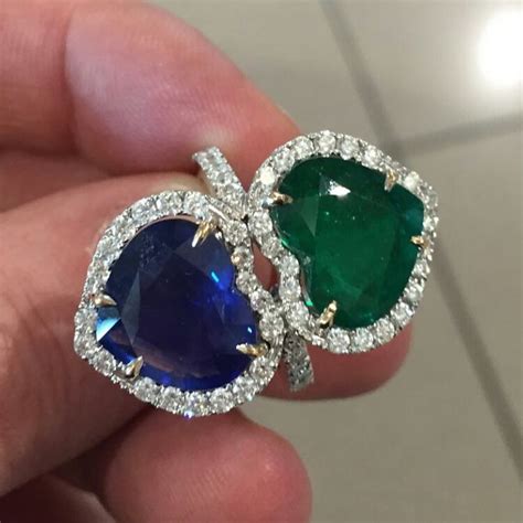 @maurogiovannettijewellery. Emerald and sapphire ring | Jewelry, Womens fashion jewelry ...