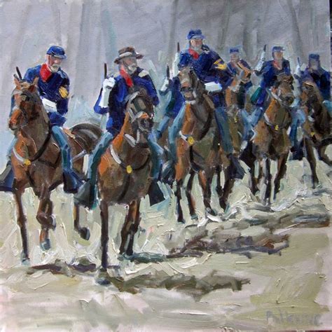 Union Cavalry Civil War Painting by Philip Levine | Saatchi Art