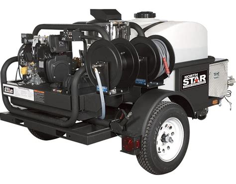 NorthStar 157593 Diesel Hot Water Pressure Washer Trailer 4000psi 4gpm with Tank [157593 ...