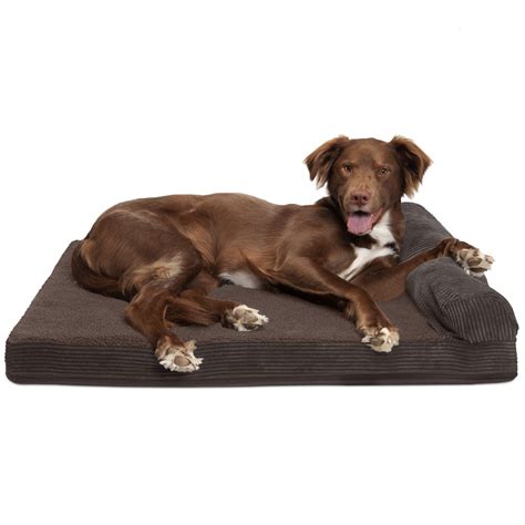 FurHaven Pet Dog Bed | Cooling Gel Memory Foam Orthopedic Faux Fleece ...