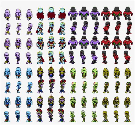 Pixel Art Character Sprite Sheet