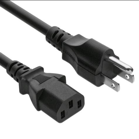 CPU / Monitor Power Cable Power Cord Computer Line AC Power Cord 2 Pin ...