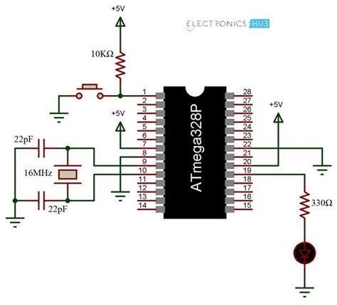 an electronic device circuit diagram showing the components