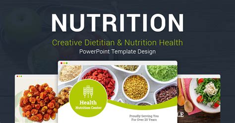 Diet and Nutrition PowerPoint Template Designs - SlideSalad