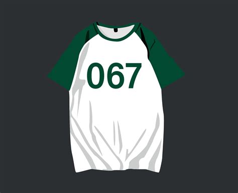 Squid game Shirt Number 067 Kang sae-byeok character Player Design ...