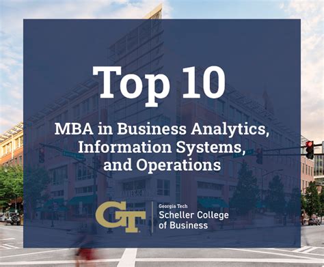 Georgia Tech Scheller MBA Ranks Top 10 in Business Analytics ...