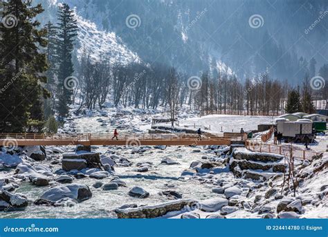 Beautiful View of Sonmarg in Winter, Sonmarg, Kashmir Editorial Image ...