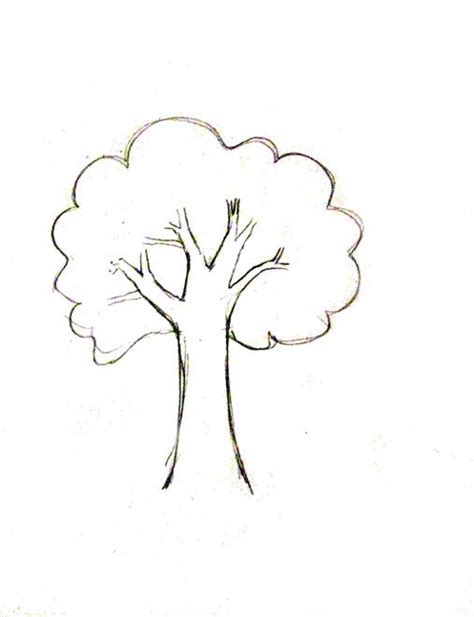 How To Draw A Tree - Happy Family Art | Tree drawing, Tree drawing simple, Family tree drawing