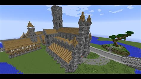 Minecraft Medieval Builds- Medieval Church/Cathedral Tutorial- Part 3 ...