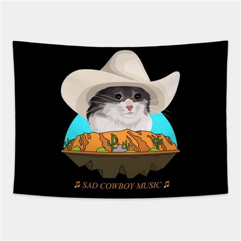 Sad Cat Wearing a Cowboy Hat Crying Meme - Sad Cat Cowboy Hat Meme ...