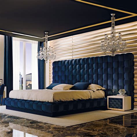 Exclusive Italian Bed With Large Luxury Hand Woven Headboard | Bedroom interior, Modern bedroom ...