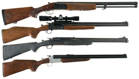 Four Savage Combination Guns -A) Stevens Model 389 Combination Rifle ...