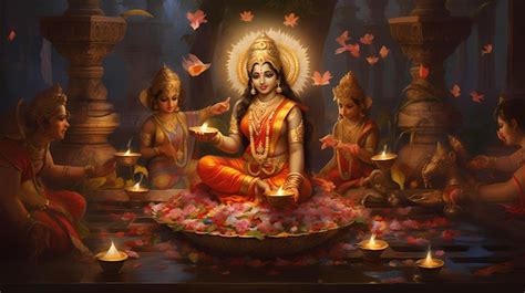 Laxmi puja Diwali | Premium AI-generated image