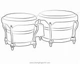 Bongo Drum Coloring Page For Kids  Free Printable Pages sketch template