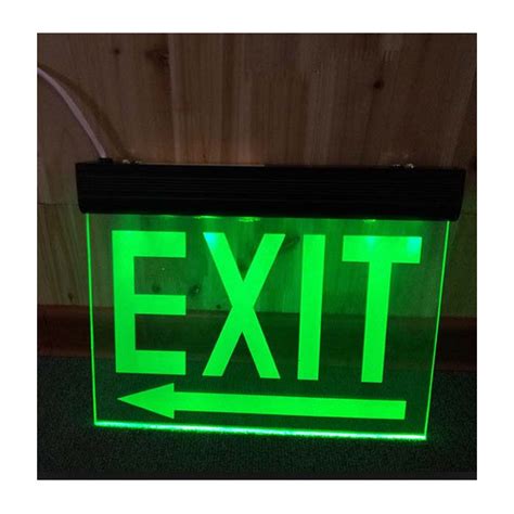 Green LED Exit Sign Board at Rs 800 in New Delhi | ID: 17226146448