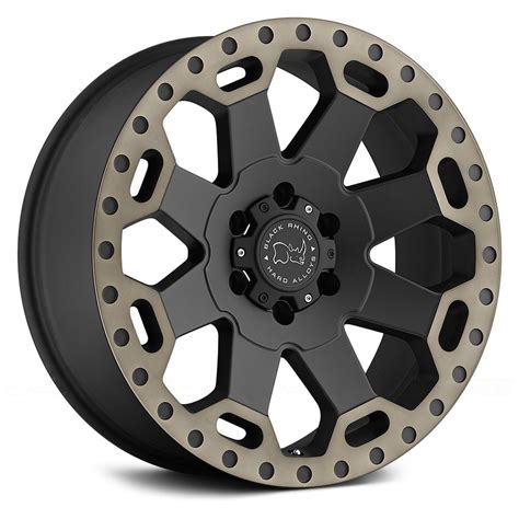 BLACK RHINO® WARLORD Wheels - Matte Black with Dark Tint Edge Rims