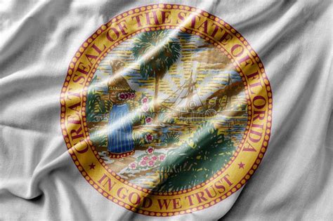 Waving Detailed National US Country State Flag of Florida Seal Stock Photo - Image of florida ...