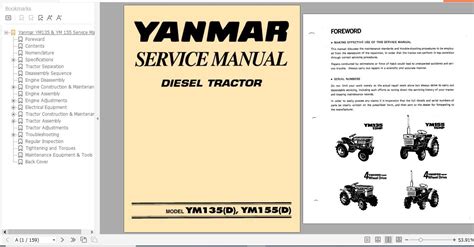 Yanmar Ym155d Parts Diagram