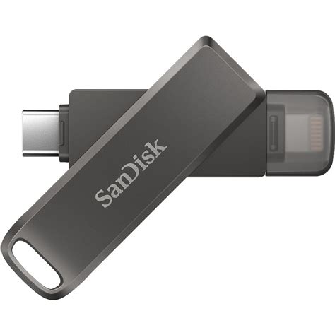 SanDisk 64GB iXpand Flash Drive Luxe SDIX70N-064G-AN6NN B&H