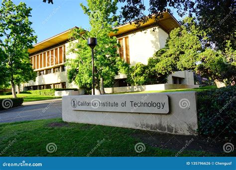 The campus of Caltech editorial photo. Image of institute - 135796626