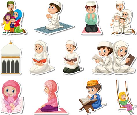 Islamic Cartoon Vector Art, Icons, and Graphics for Free Download