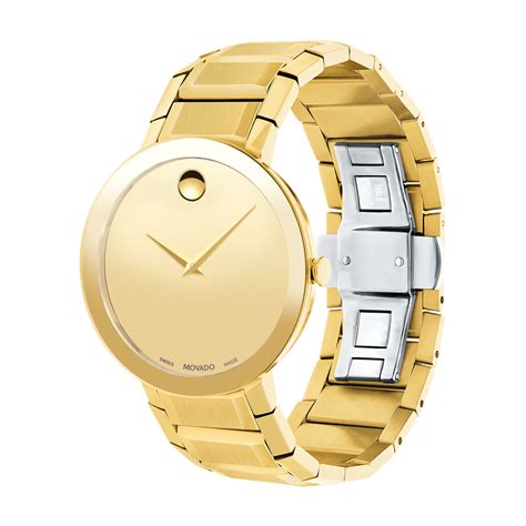 Movado | Sapphire Men's yellow gold PVD-finished stainless steel Bracelet Watch