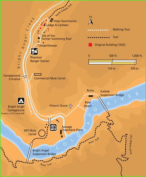 Map Of The Grand Canyon Trails - map : Resume Examples #o7Y3EyP2BN