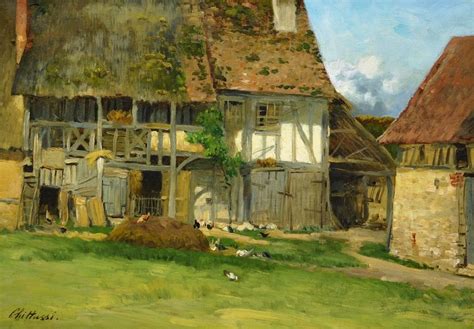 Farmhouse in Normandy | Impressionist landscape, Cityscape, Village houses