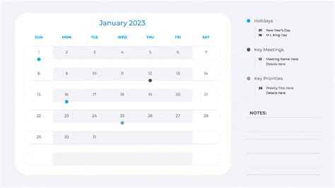 2023 Key Dates Calendar Powerpoint Template - www.vrogue.co