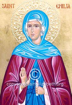 Orthodox icon of Saint Emilia (Emelia), Amalia the mother of Saints ...