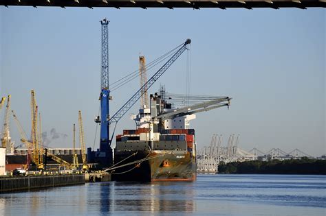 Cargo Ship Moored Free Stock Photo - Public Domain Pictures