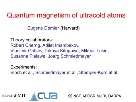 ppt - Condensed Matter Theory at Harvard University